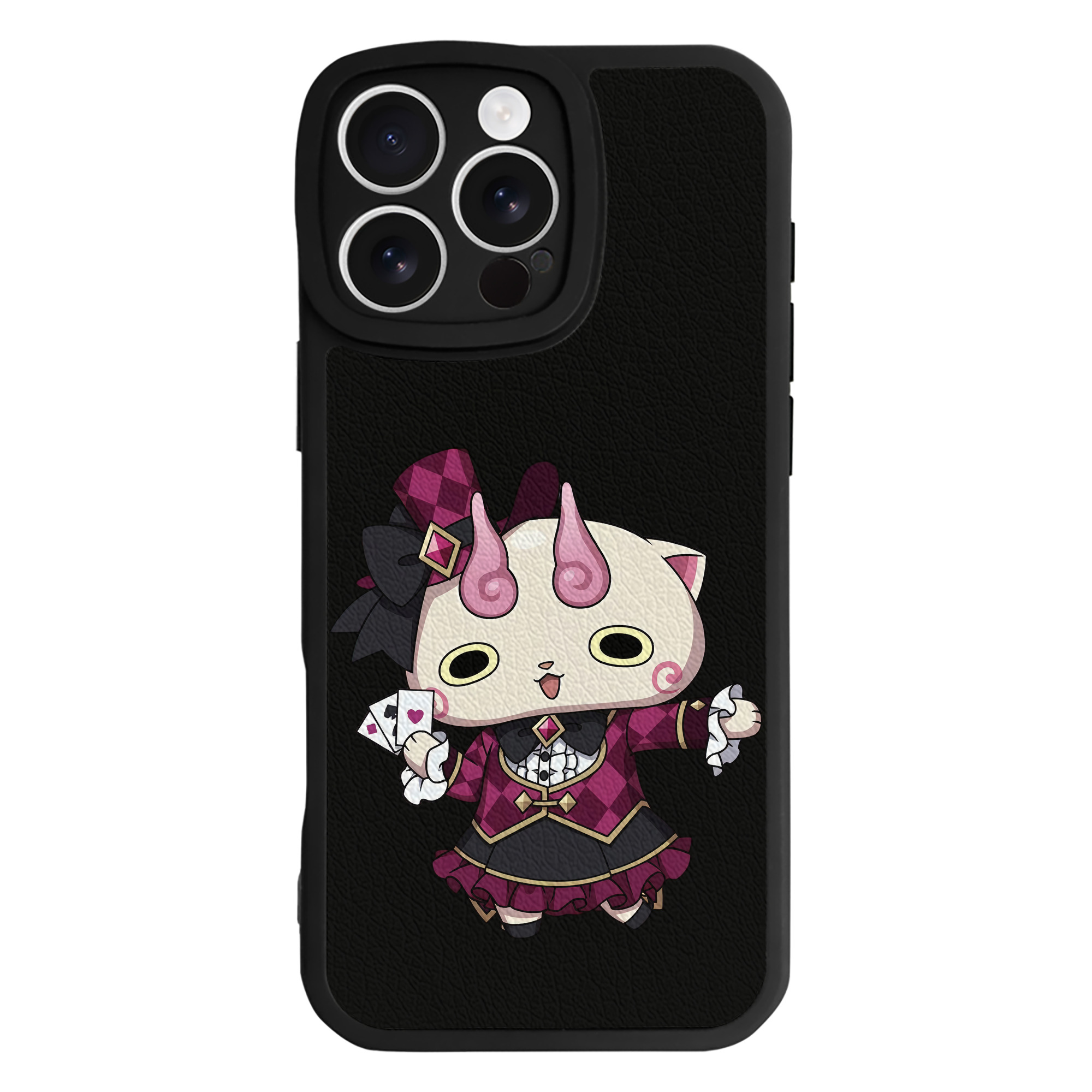 （画像用） 妖怪ウォッチ Yo-kai Watch 【iPhone 16シリーズ対応】シリコンスマホケース（レザー調） 材質：シリコン